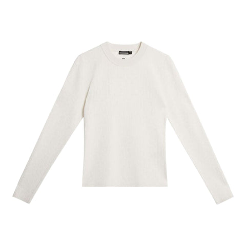W Louise Rib Jacquard Knit Weiß Damen