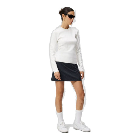 W Louise Rib Jacquard Knit Weiß Damen
