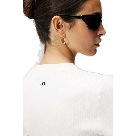 W Louise Rib Jacquard Knit Weiß Damen