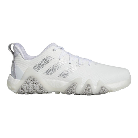 Weißer Adidas Sportschuh mit strukturierter Sohle und dezenten grauen Akzenten