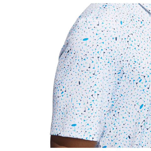 Flag Print Polo Herren