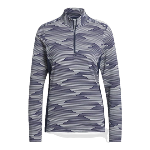 Ultimate365 Printed 1/4-Zip Mock Polo Shirt Damen