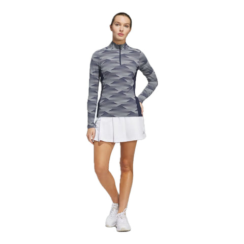 Ultimate365 Printed 1/4-Zip Mock Polo Shirt Damen