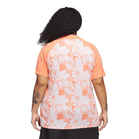 Floral Poloshirt Damen