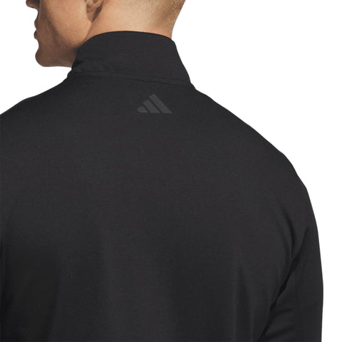 Schwarze Adidas Trainingsjacke, Rückenansicht mit Adidas Logo