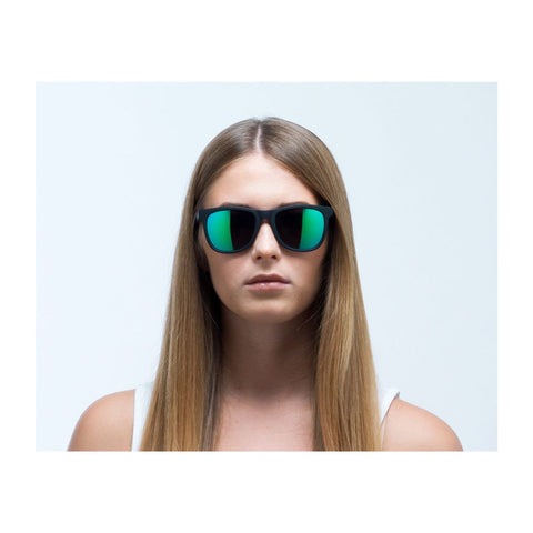 LAKE Schwarz/Smoke Green Mirror