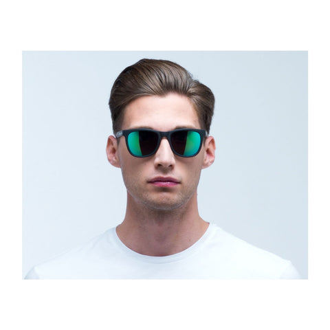 LAKE Schwarz/Smoke Green Mirror
