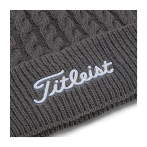 Titleist Strickhaube Pom Pom Grau/Weiß Herren
