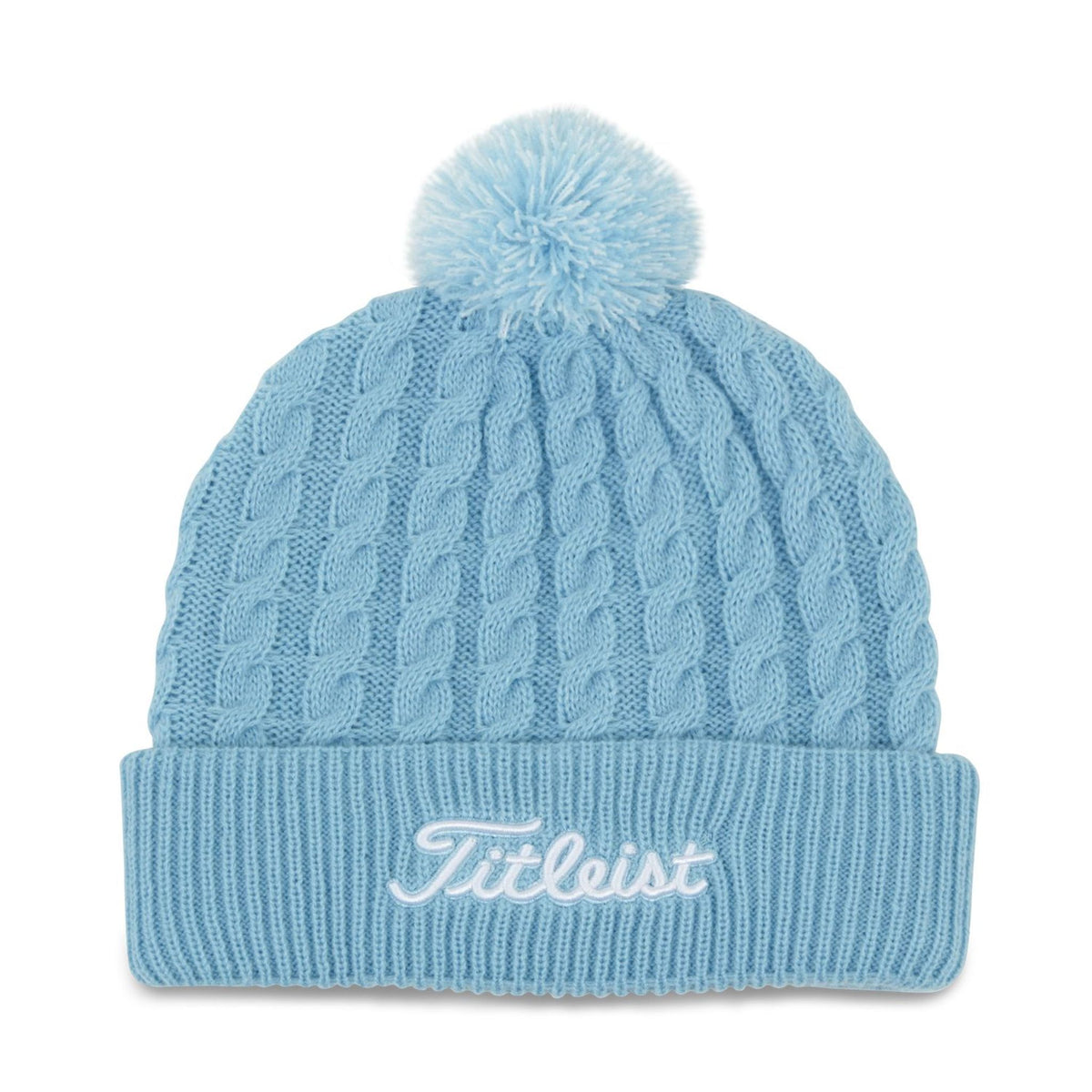 Titleist Strickhaube Pom Pom Blau/Weiß Herren