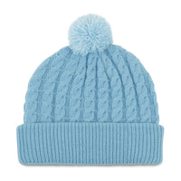 Cable Knit Pom Pom