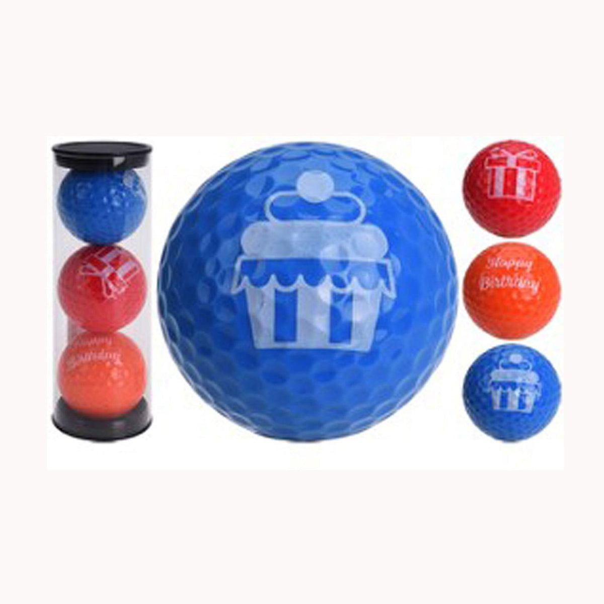 Legend Golfgear Happy Birthday Bälle Tube (3Bälle)