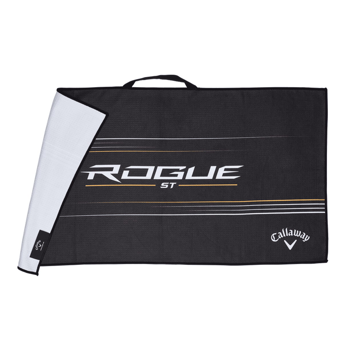 Callaway Rogue Handtuch 35x19 Schwarz, Weiß, Gold