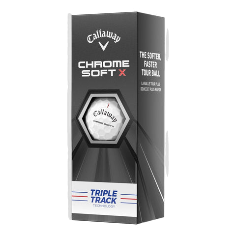 Chrome Soft X Triple Track (20) [12Bälle] Weiß