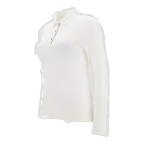 W Afraid LS Polo Ecru Damen