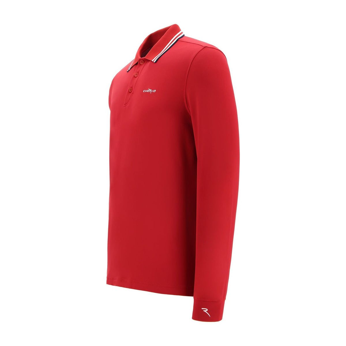 Chervo M Atem LS Polo Rot Herren