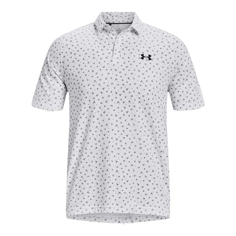 Polo Kurzarm Iso-Chill Floral Dash Weiss Herren Herren