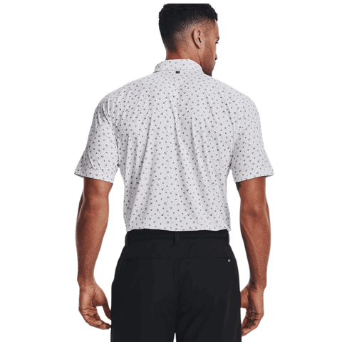 Polo Kurzarm Iso-Chill Floral Dash Weiss Herren