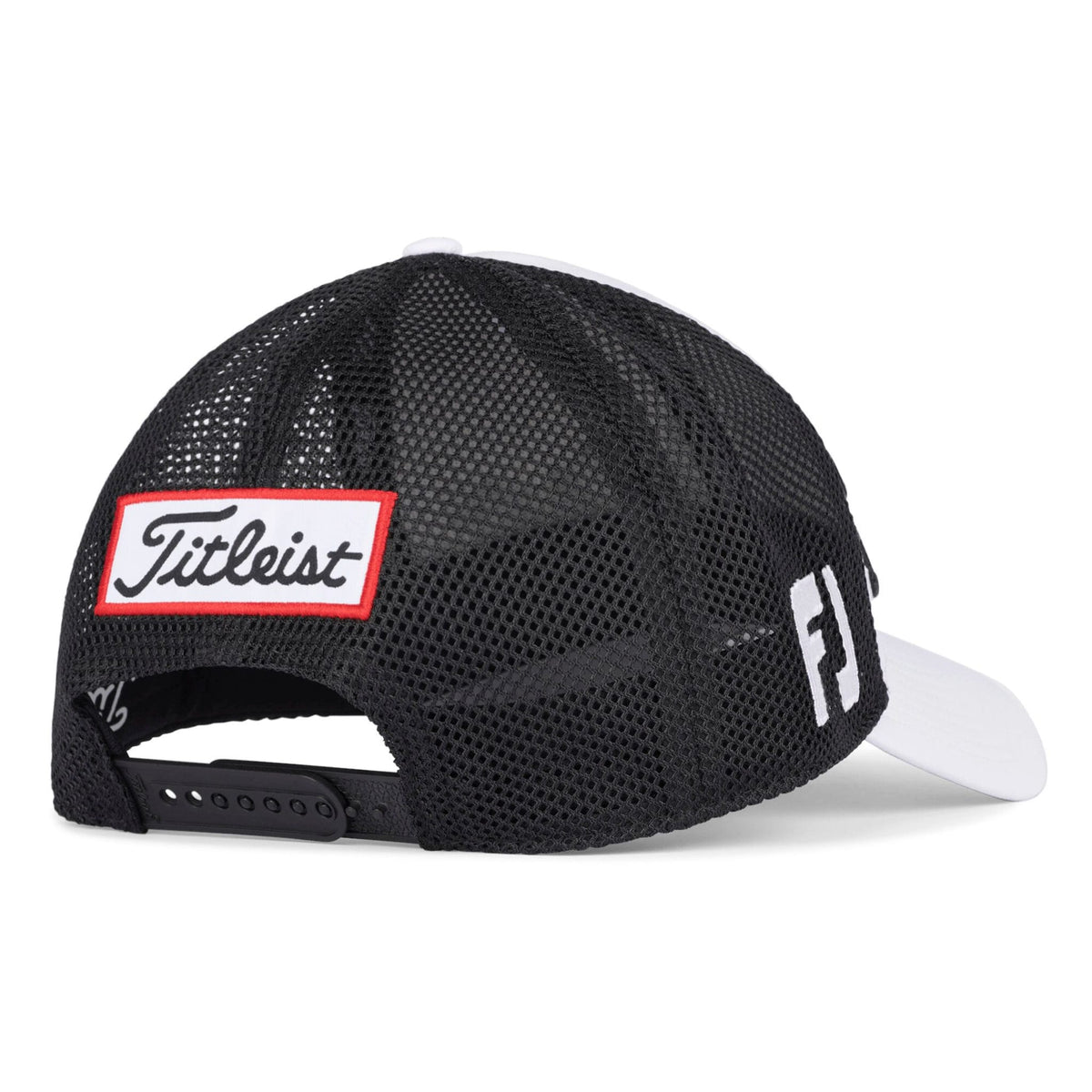 Tour Performance Mesh Golfkappe Weiß/Schwarz Herre