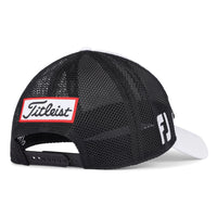 Tour Performance Mesh Golfkappe Weiß/Schwarz Herre