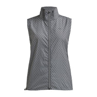 Röhnisch Pocket Wind Vest Geo Comb Black Damen