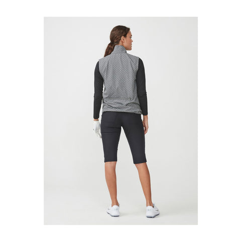 Pocket Wind Vest Geo Comb Black Damen