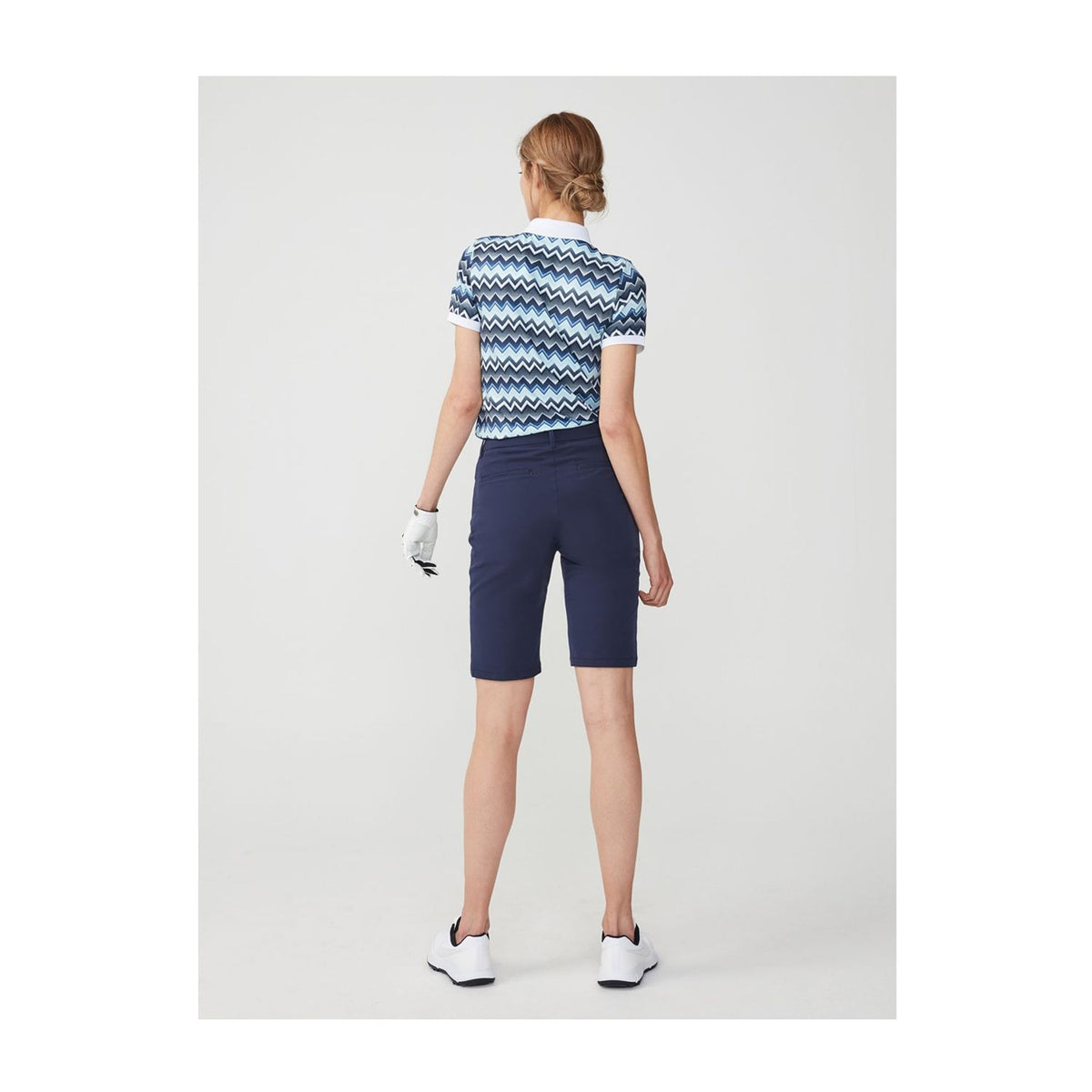 Röhnisch Element Polo Zigzag Blue Damen