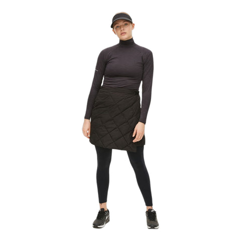 Evelyn Quilt Golf Rock Schwarz Damen Damen