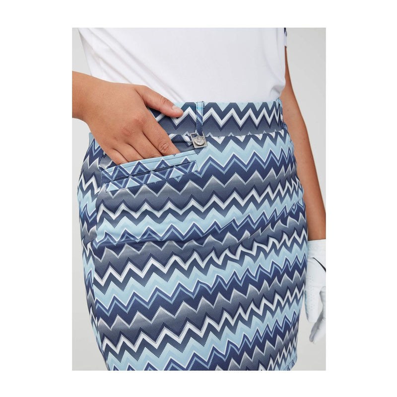 Röhnisch Move Skort Zigzag Blue Damen