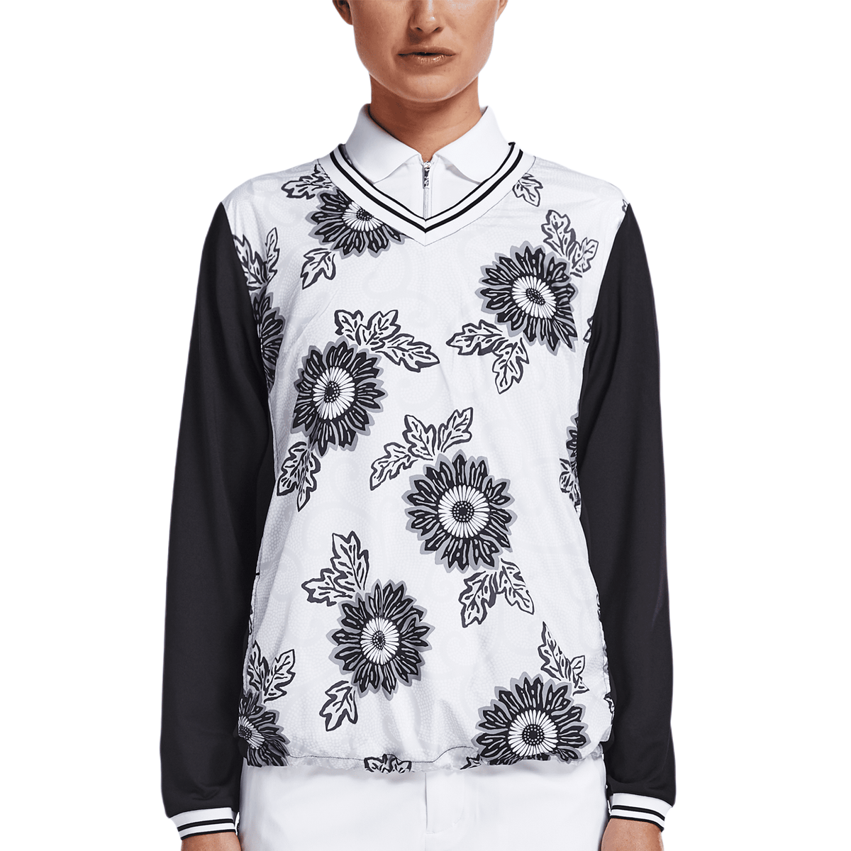 Pullover Swing Schwarz Massai Flower