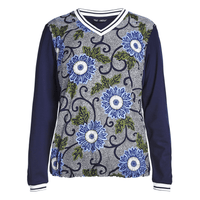 Pullover Swing Blau Massai Flower