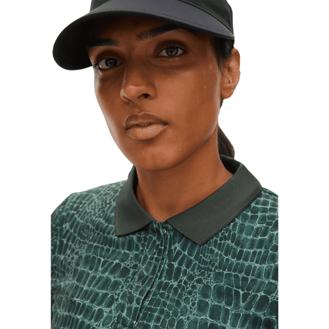 Sia Golf Polo Langarm Green Crocco Damen