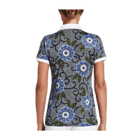 Polo AOP Blau Massai Flower