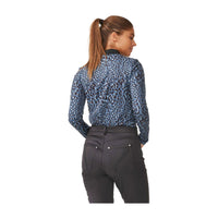 Röhnisch Polo Spot Langarm Dusty Blue Damen