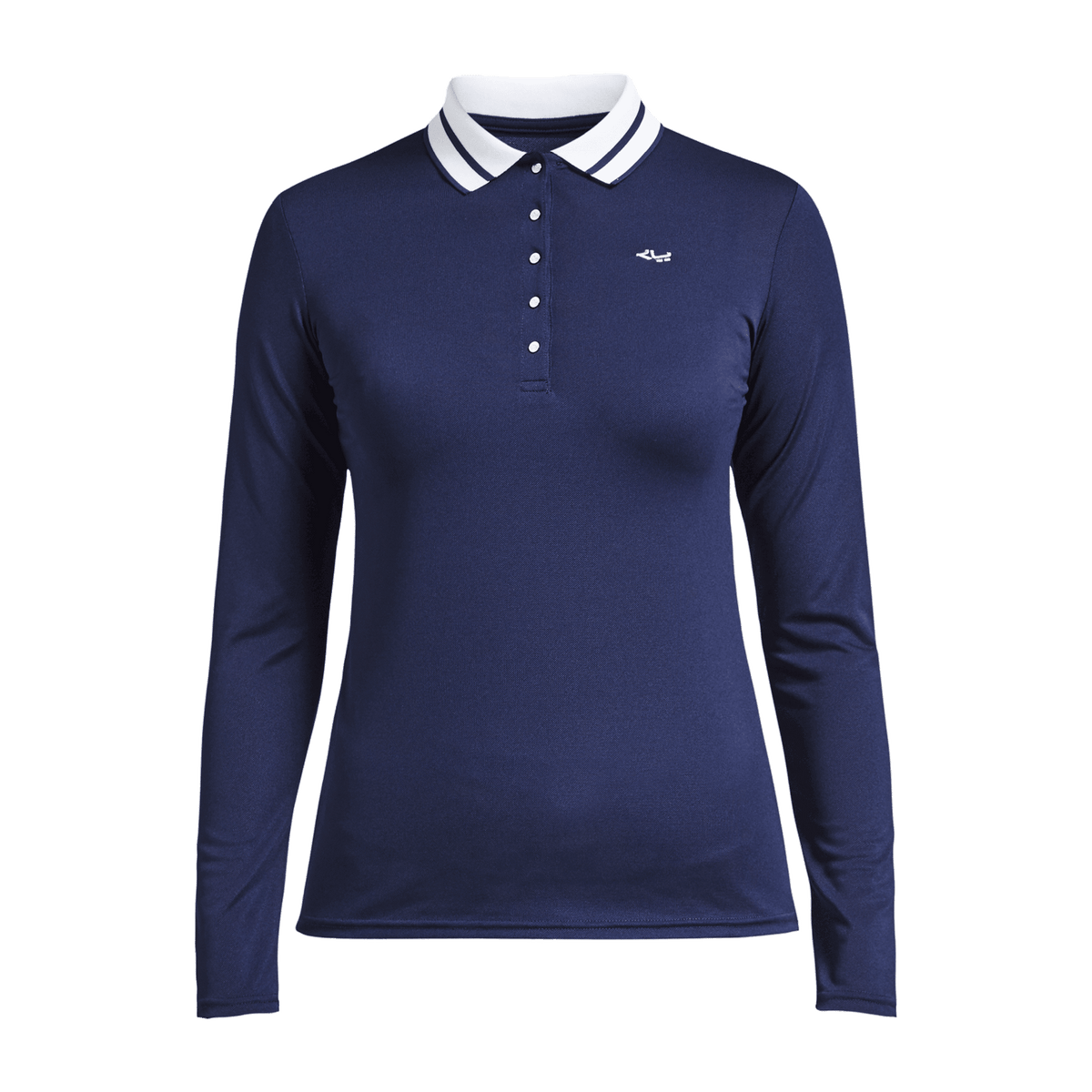 Röhnisch Polo Pim Langarm Indigo Night Damen