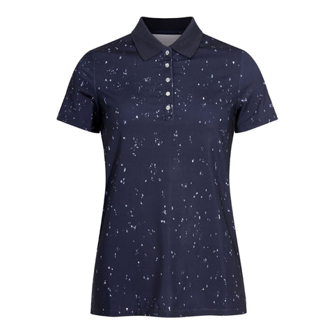 Direction Polo Navyblau Micro Spot Damen Damen