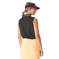 Mildred Golf Polo Ärmellos Schwarz Damen