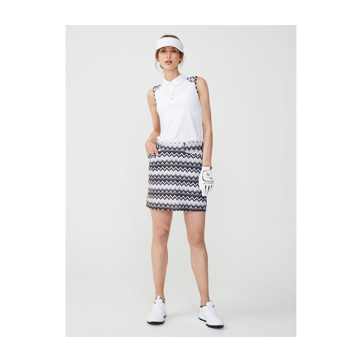 Röhnisch Element SL Polo Zigzag Sand Damen