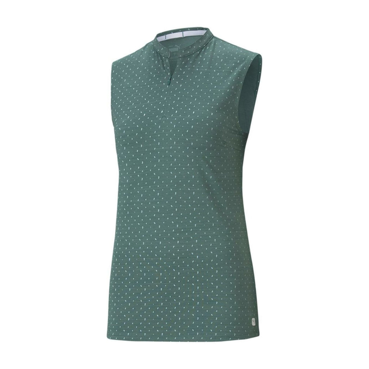 W Cloudspun SL Polka Polo Blue/White