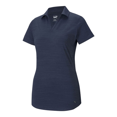 W Cloudspun Free SS Polo Navy Damen