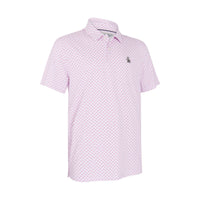 Polo SS Retro Geo Print