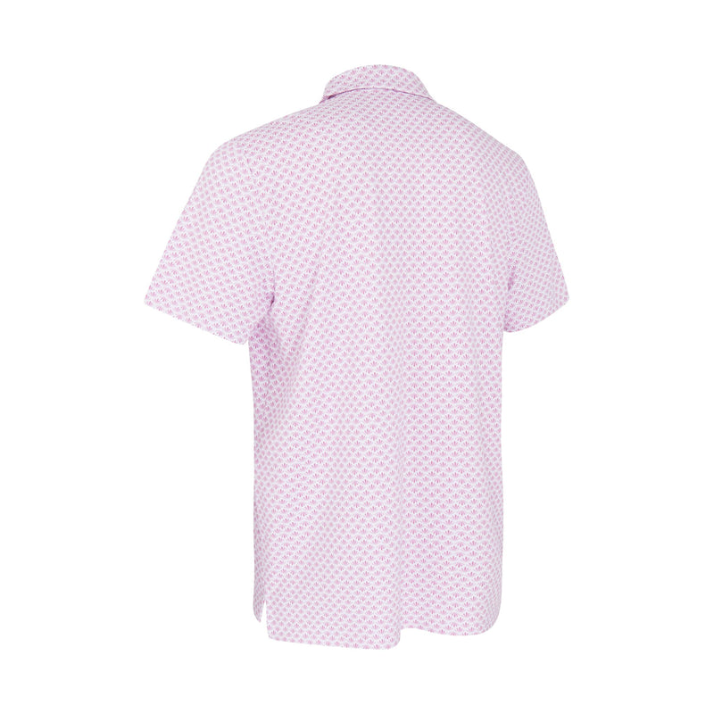 Polo SS Retro Geo Print
