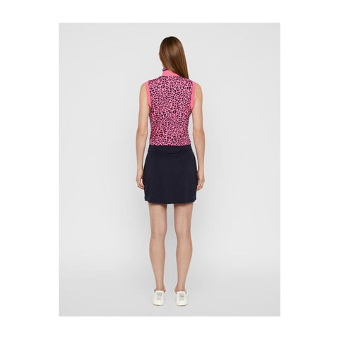 W Audrey-TX Jersey SL Polo Pink Leopard