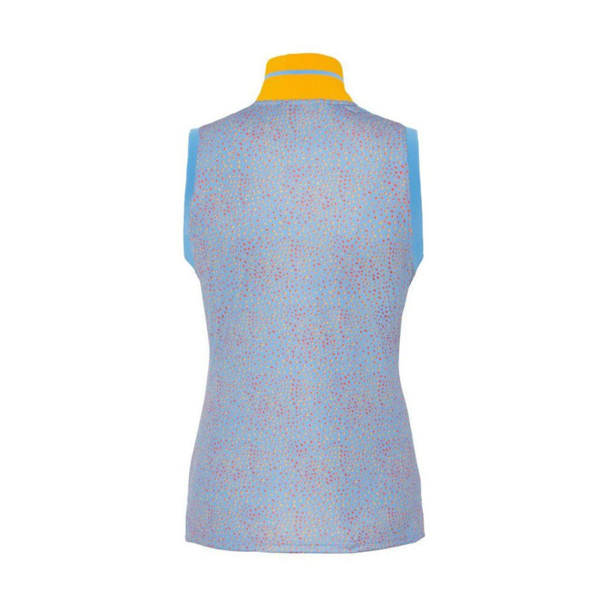 W Audrey-TX Jersey SL Polo Lake Blue Dot
