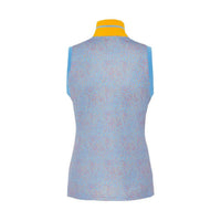 W Audrey-TX Jersey SL Polo Lake Blue Dot