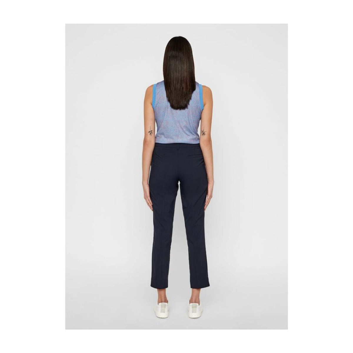 W Audrey-TX Jersey SL Polo Lake Blue Dot