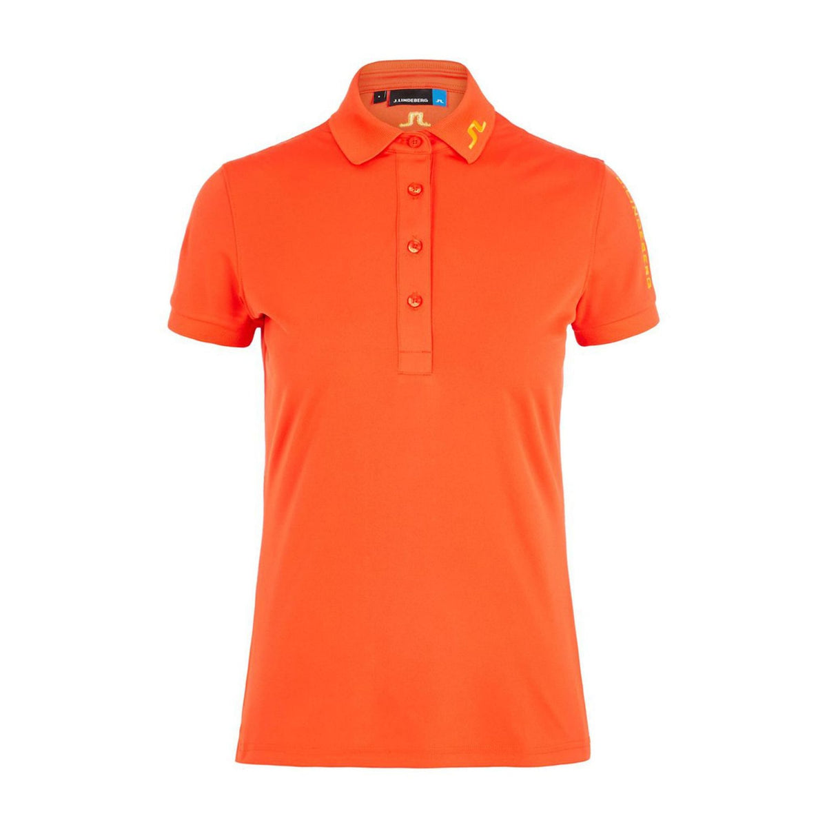 J. Lindeberg W Tour Tech-TX Jersey Polo Tomato Red Damen