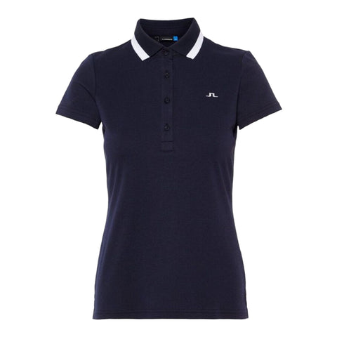 W Alve-Cotton Poly Polo Navy Melange Damen