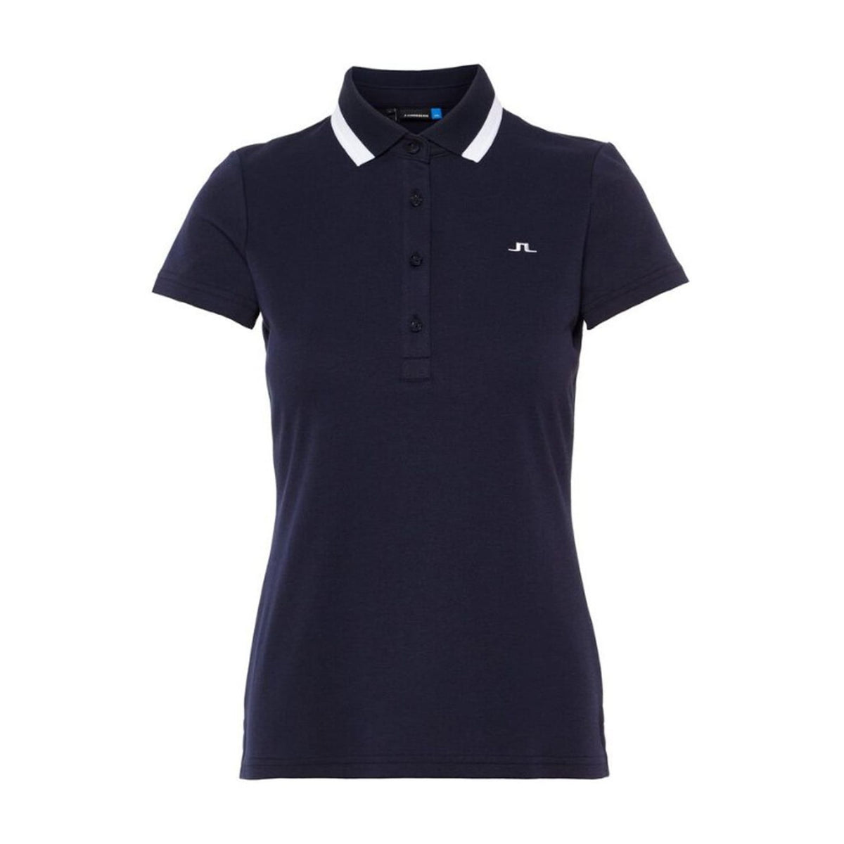 W Alve-Cotton Poly Polo Navy Melange