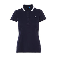 W Alve-Cotton Poly Polo Navy Melange
