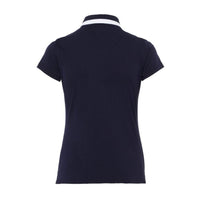 W Alve-Cotton Poly Polo Navy Melange